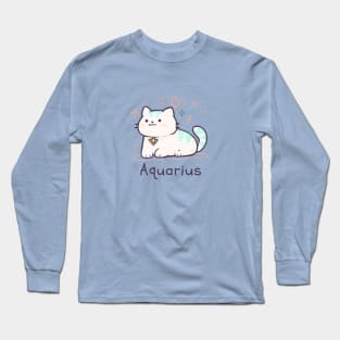 Aquarius Cat Long Sleeve T-Shirt